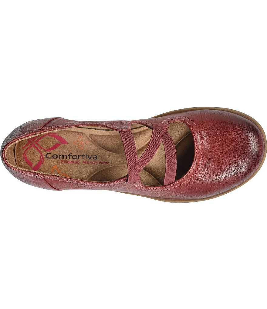 Comfortiva Farmington Leather Flexible Strap Wedge Sneakers