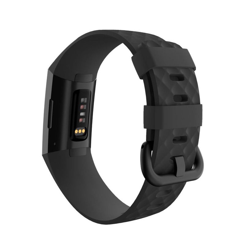 Replacement Band For Fitbit Charge 3 & Charge 4, Black Size Small S by Zodaca