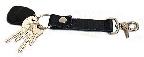 Blueberry Polka Dot Blue/White - Handy Clip, Snap, & Ring Style Key Webbing Fob Keychain