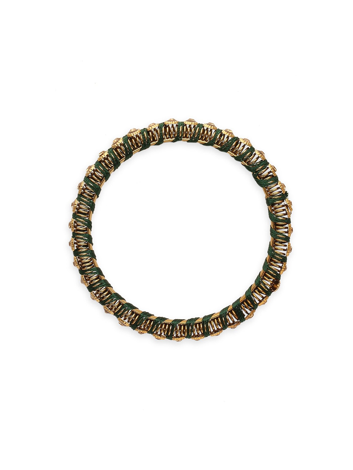 Oomph Green Bridal Chuda Bangles - Set of 10
