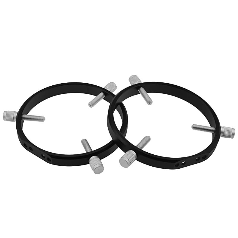 Adjustable Guiding Scope Rings 127 mm Inside Diameter (Pair) - for Telescope Tube Diameter or Finders 70 to 120mm