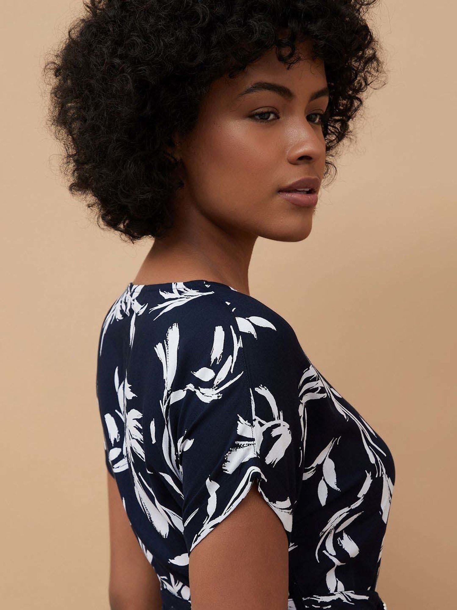 Fame Forever by Lifestyle Blue Printed A-Line Dress