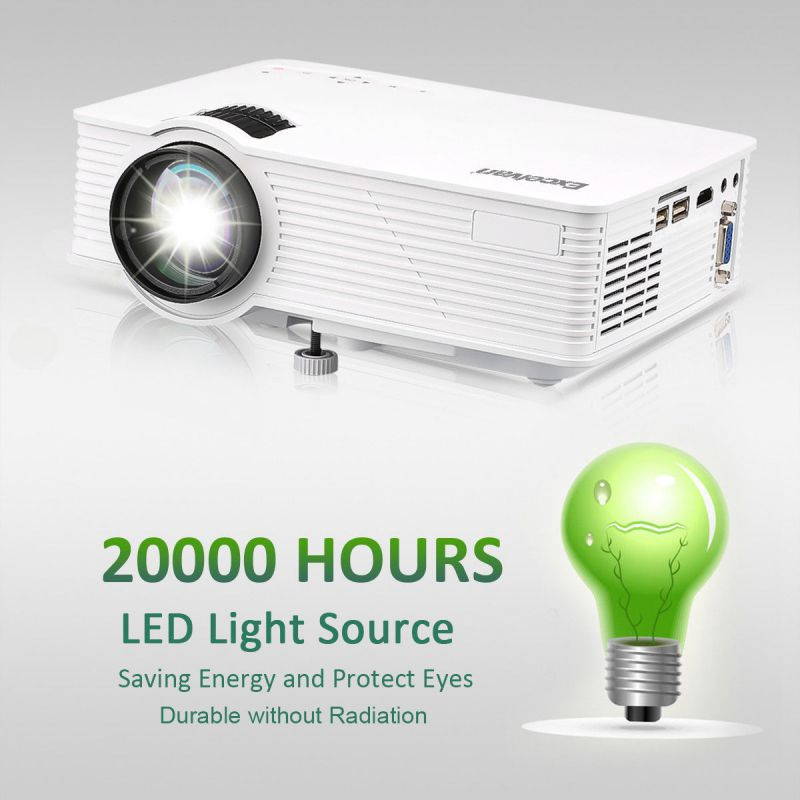 7000 Lumens LED 3D Projector 1080P HD Home Cinema HDMI/USB/AV/VGA Multimedia US