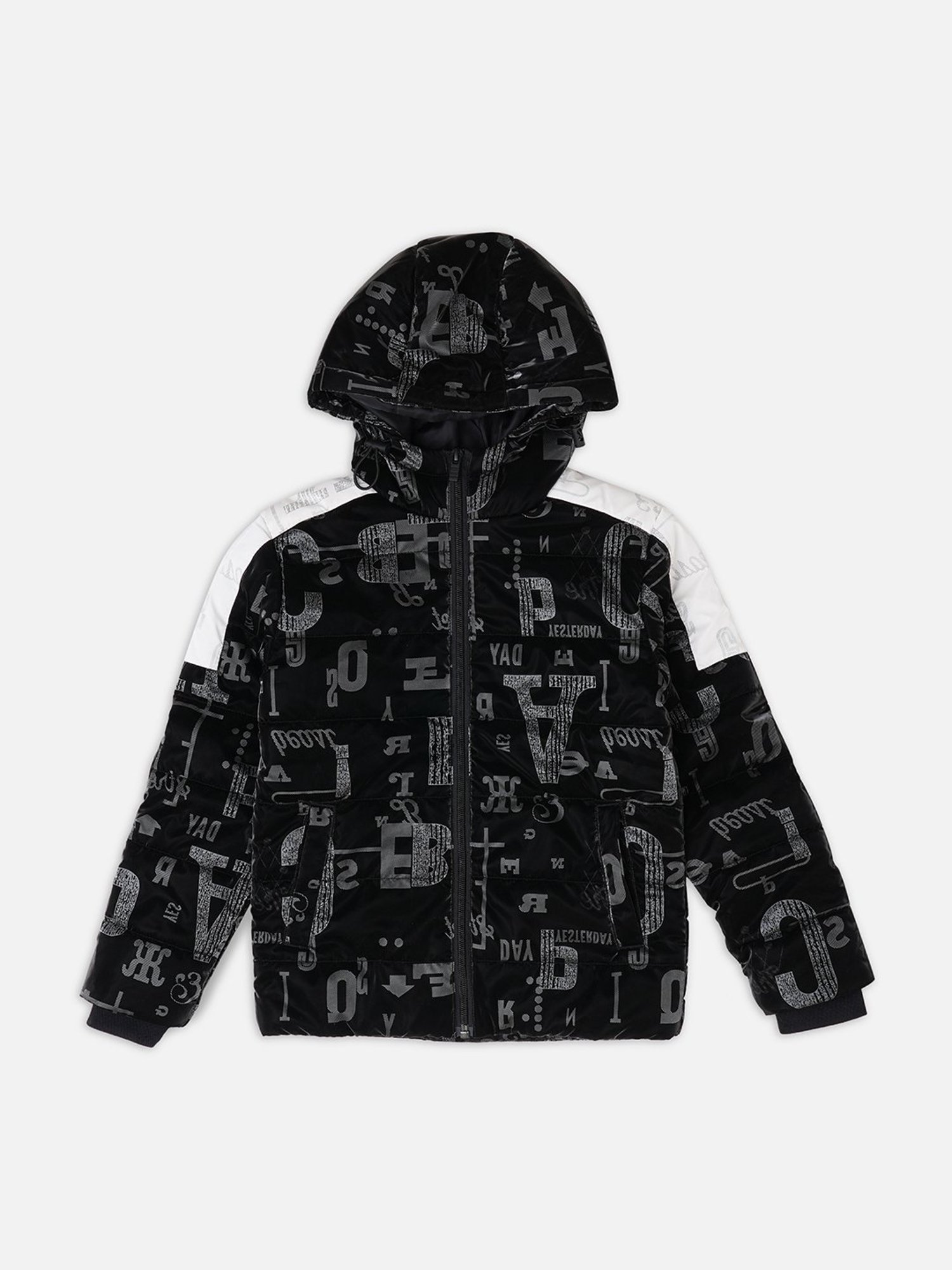Pepe Jeans Kids Black Printed Jacket
