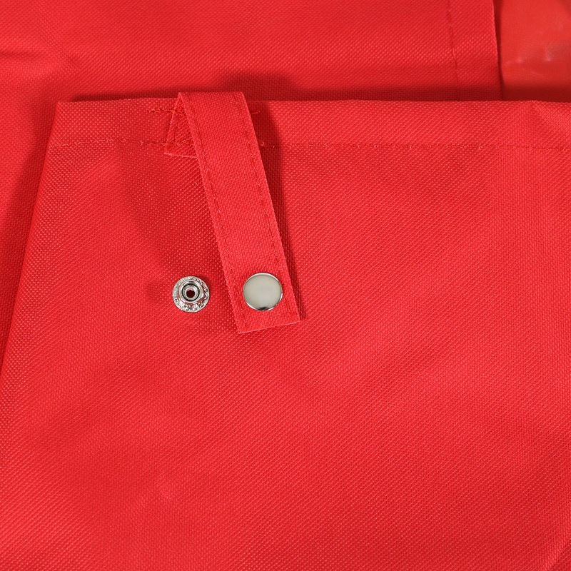 Sunnydaze Outdoor Lawn and Garden Heavy-Duty Steel Utility Cart with Removable Sides and Weather-Resistant Polyester Liner - Red