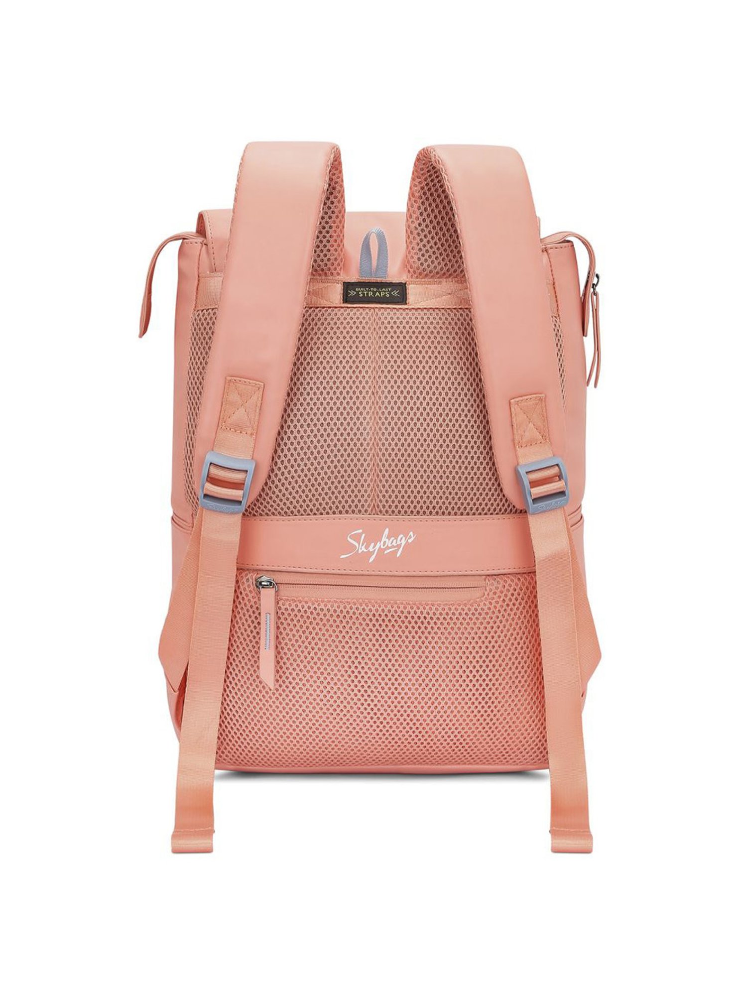 Skybags Rizz 02 Peach Polyester Printed Laptop Backpack - 15 Ltrs