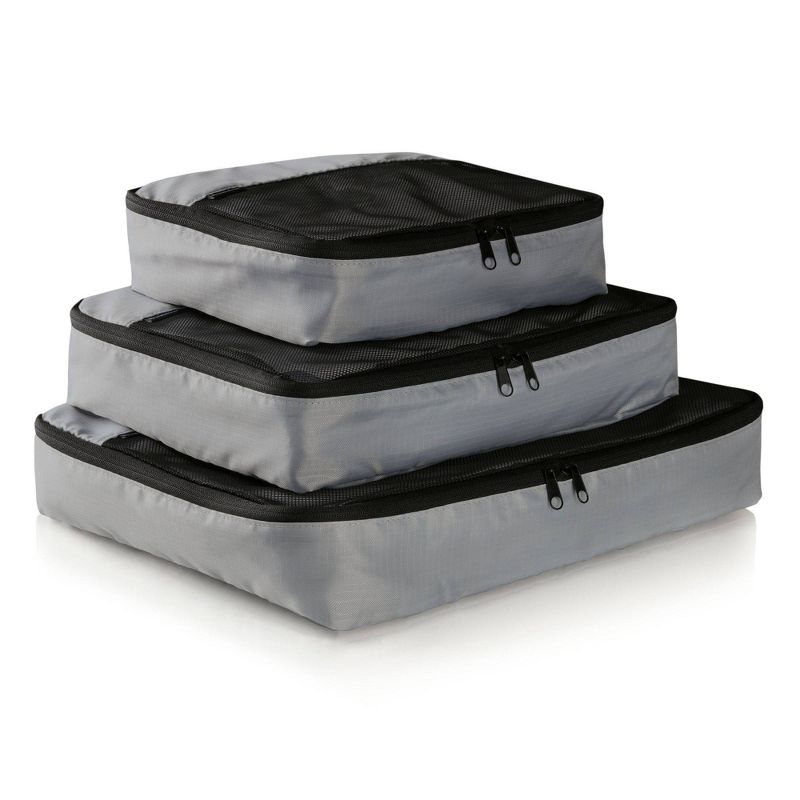 Brookstone Packing Cube Set - 3pc Gray