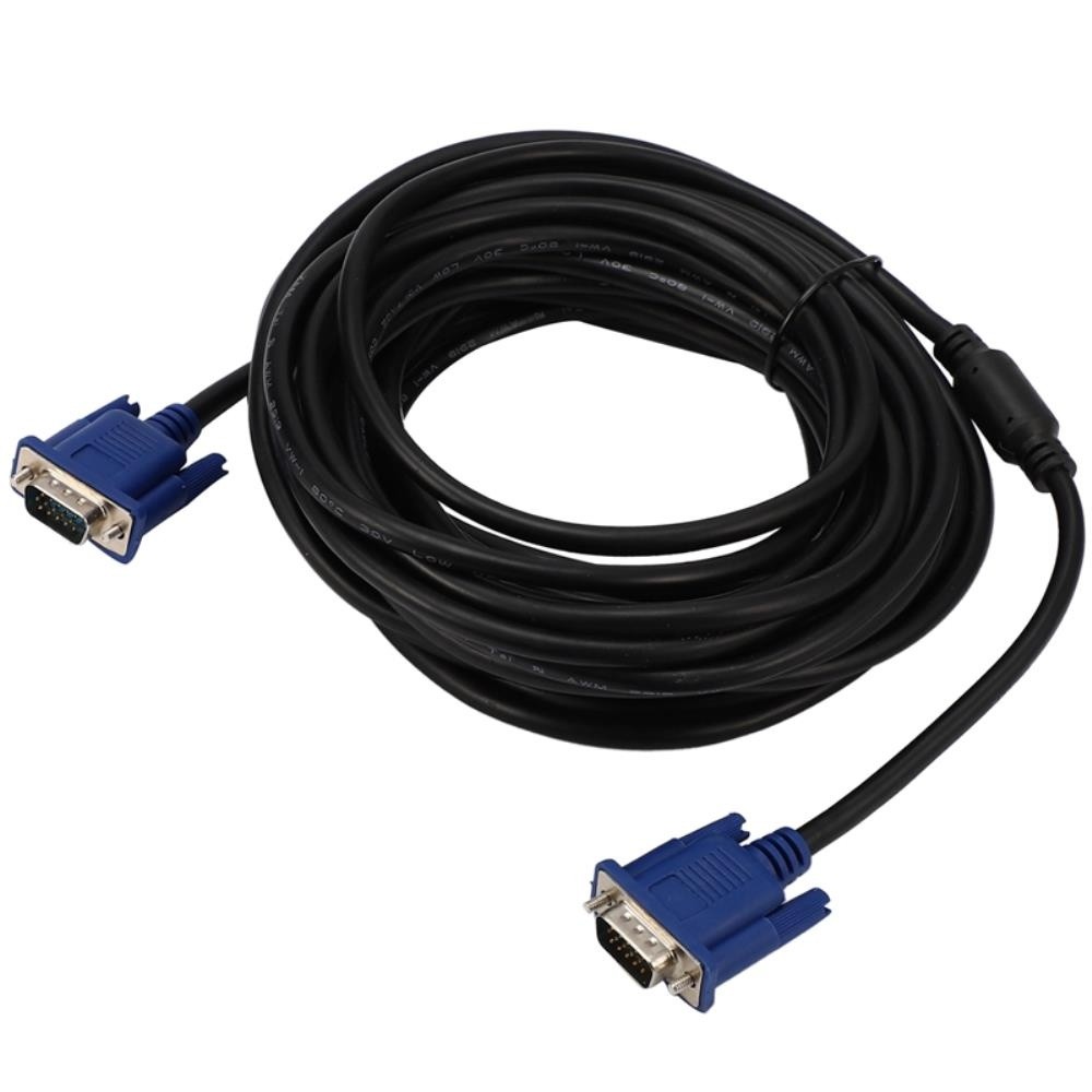 10M VGA Cable Male to Male 3+5 HD Fully Wired 15PIN for LCD CRT Projector PC Laptop Monitor