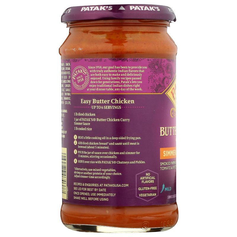 Patak's Butter Chicken Simmer Sauce 15oz