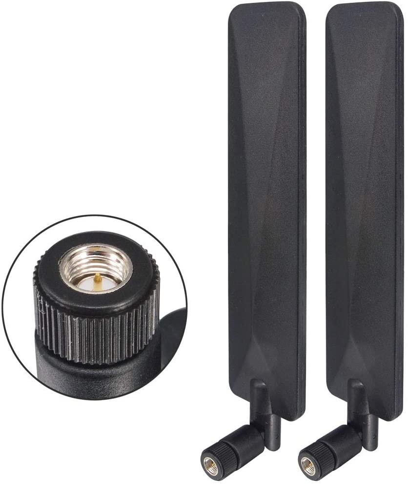 Kaunosta Wireless Network Router Antenna Universal Wide Band 12 dBi Omni-Directional Paddle Antenna High Gain with SMA Connector for CPE Router Verizon Access Point and Other Network Device 2pcs