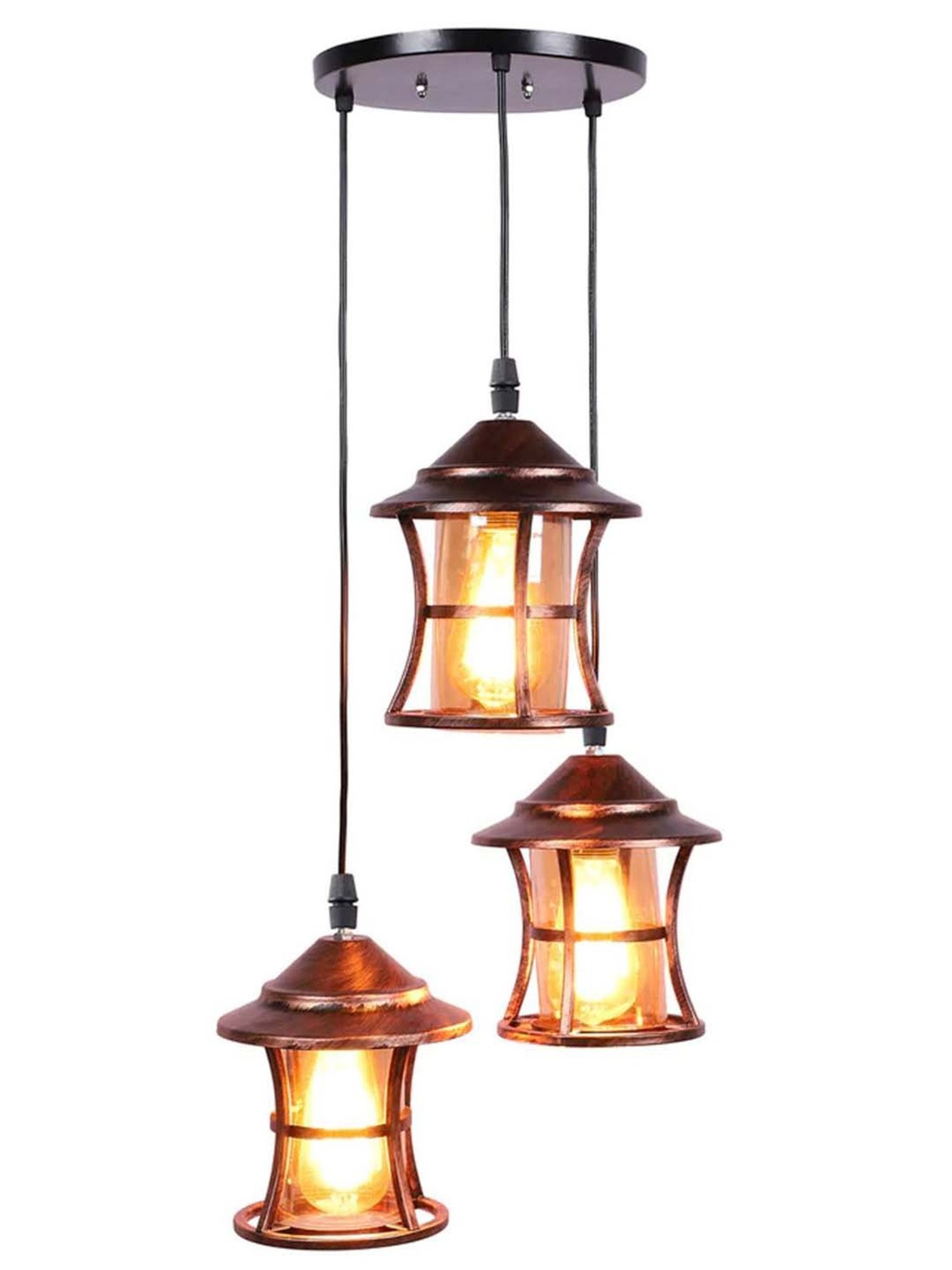 DecorativeRay Copper Hanging Light - Set of 1