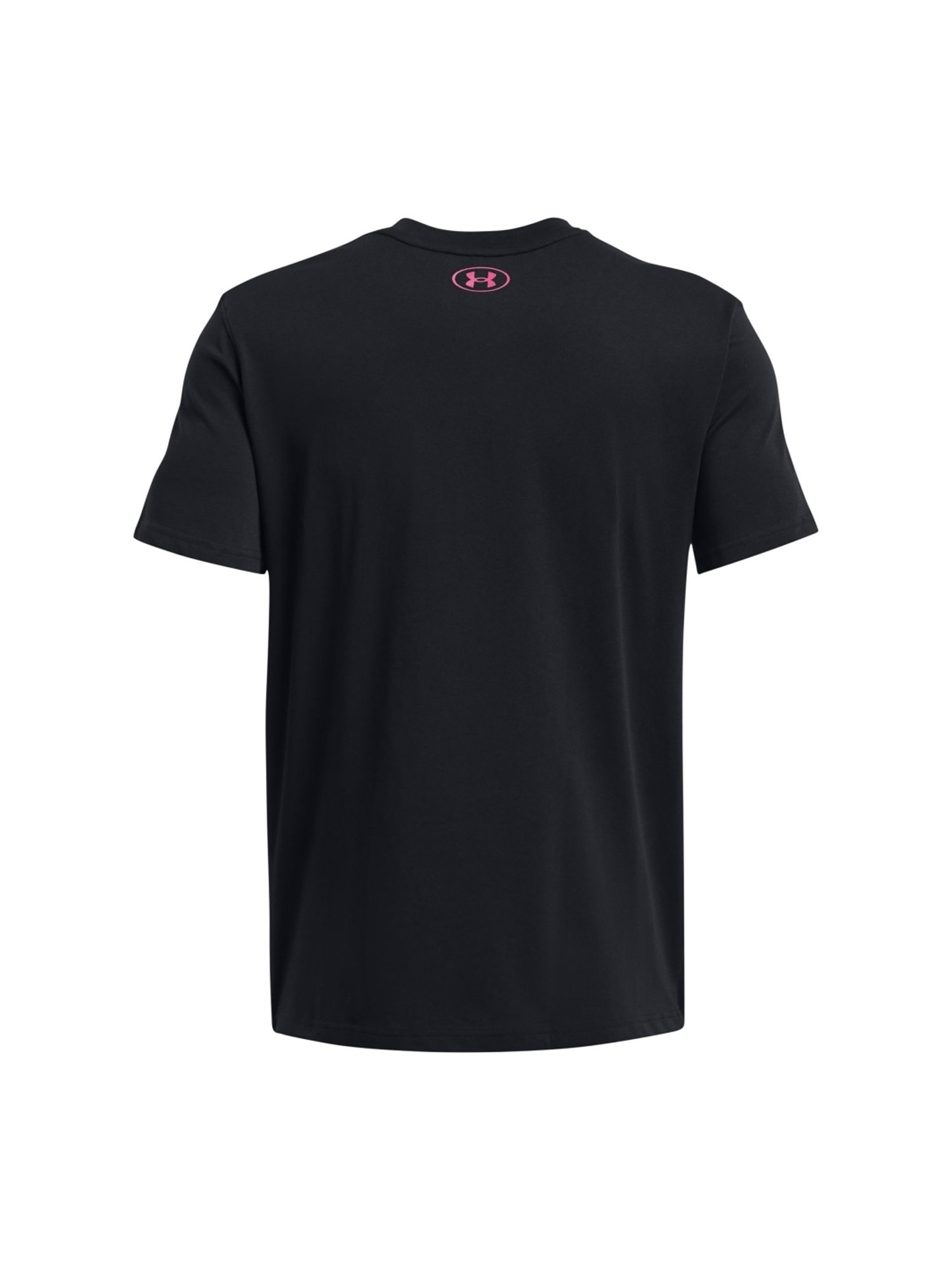 Under Armour Black Cotton Slim Fit Printed T-Shirt
