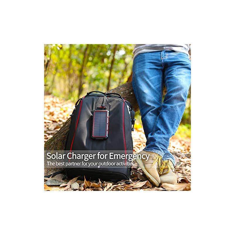 Power Bank, 20000mAh Portable Charger with Dual USB 3A Output Port/LED Light and External Battery Pack, Fast Charging for Smartphone