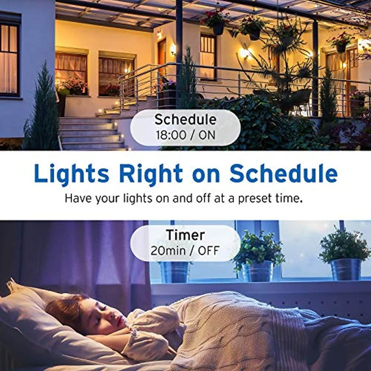 Smart Light Switch by Etekcity, WiFi Remote Control Switch with Timer, Works with Alexa, Google Home and IFTTT, Single Pole, Neutral Wire Required, No Hub Required, Easy Installation, ETL/FCC Listed