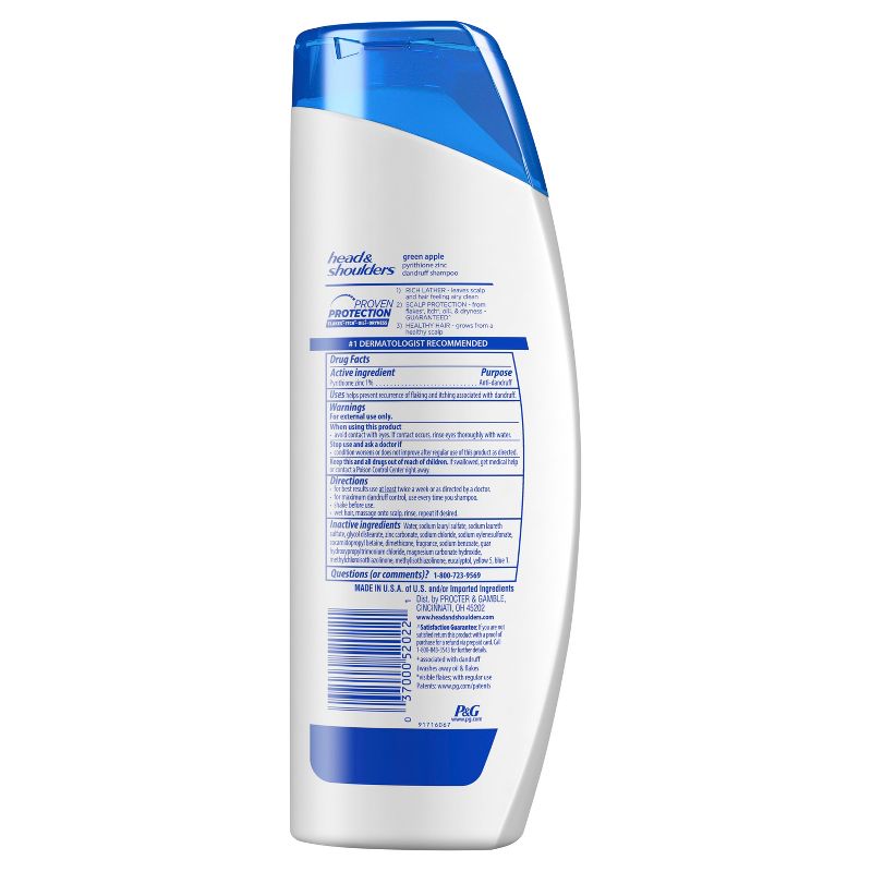 Head and Shoulders Green Apple Daily-Use Anti-Dandruff Paraben-Free Shampoo and Conditioner Bundle Pack