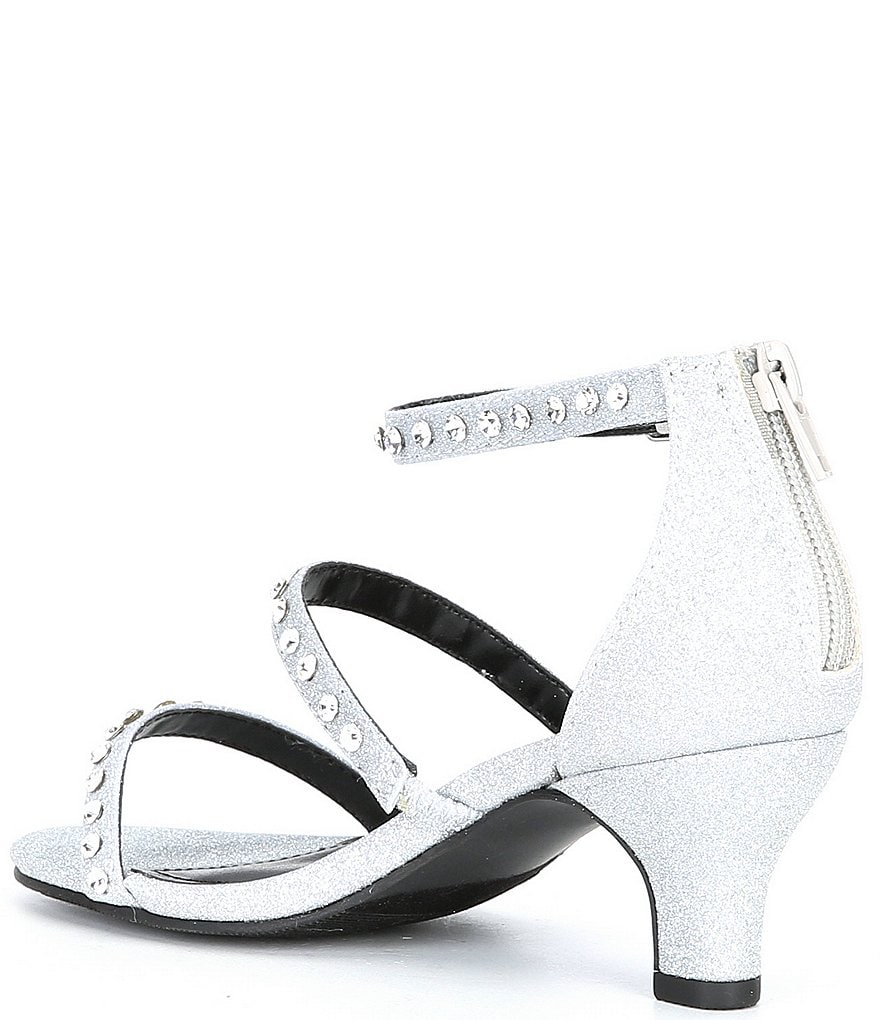 Steve Madden Girls J-Dancer Metallic Jewel Embellished Dress Shoes (Youth)