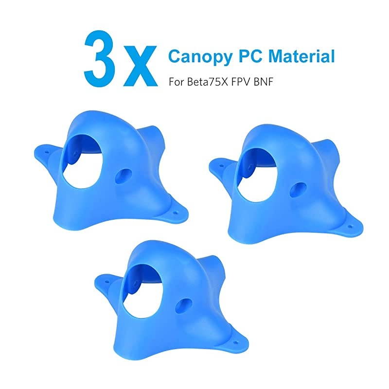 3pcs Customized EOS2 FPV Canopy PC Blue for EOS2 Camera on HX100 Beta85X Beta75X FPV Beta75Pro 2 Whoop Drone