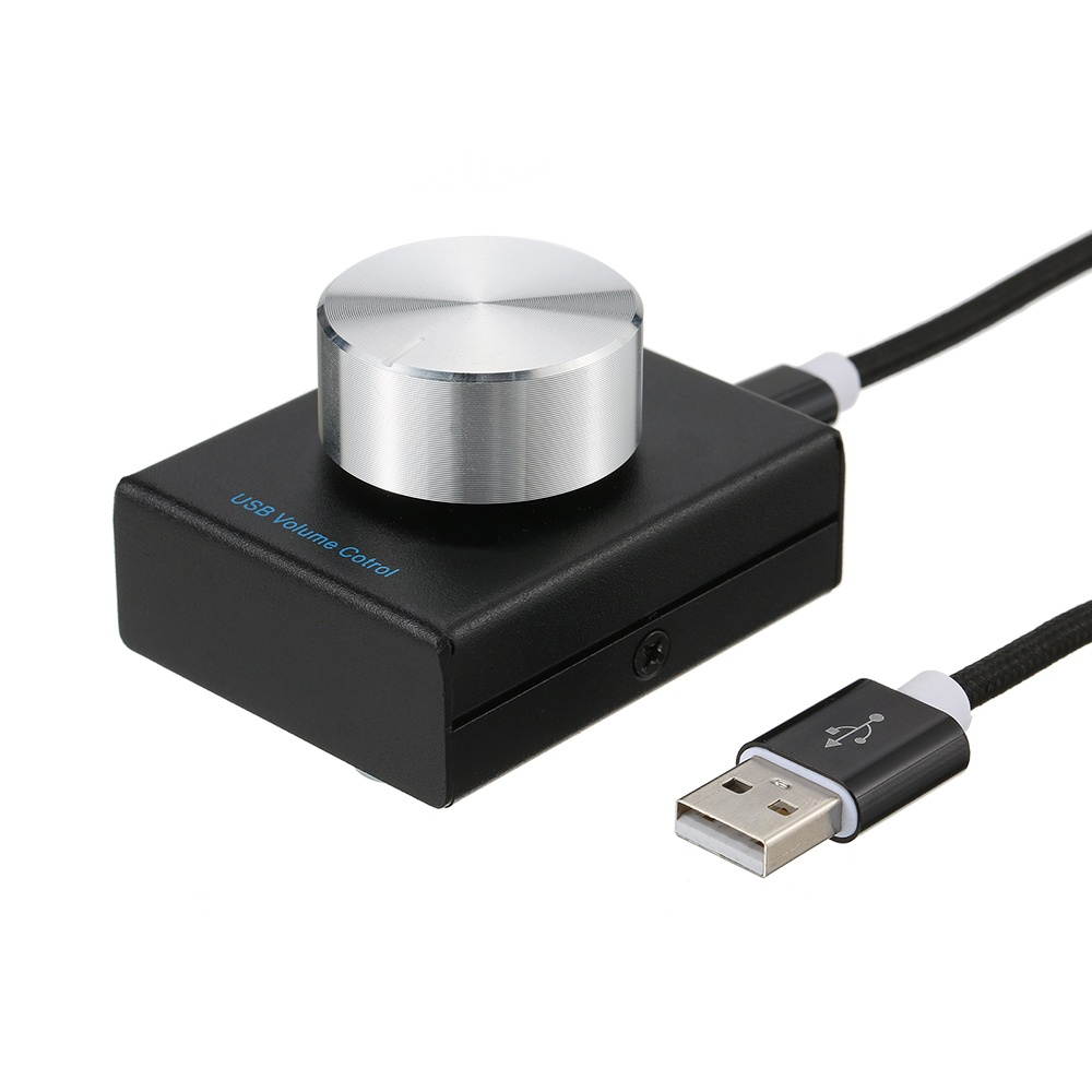 USB Volume Control Computer Speaker Audio Volume Controller Adjuster with One Key Mute Function