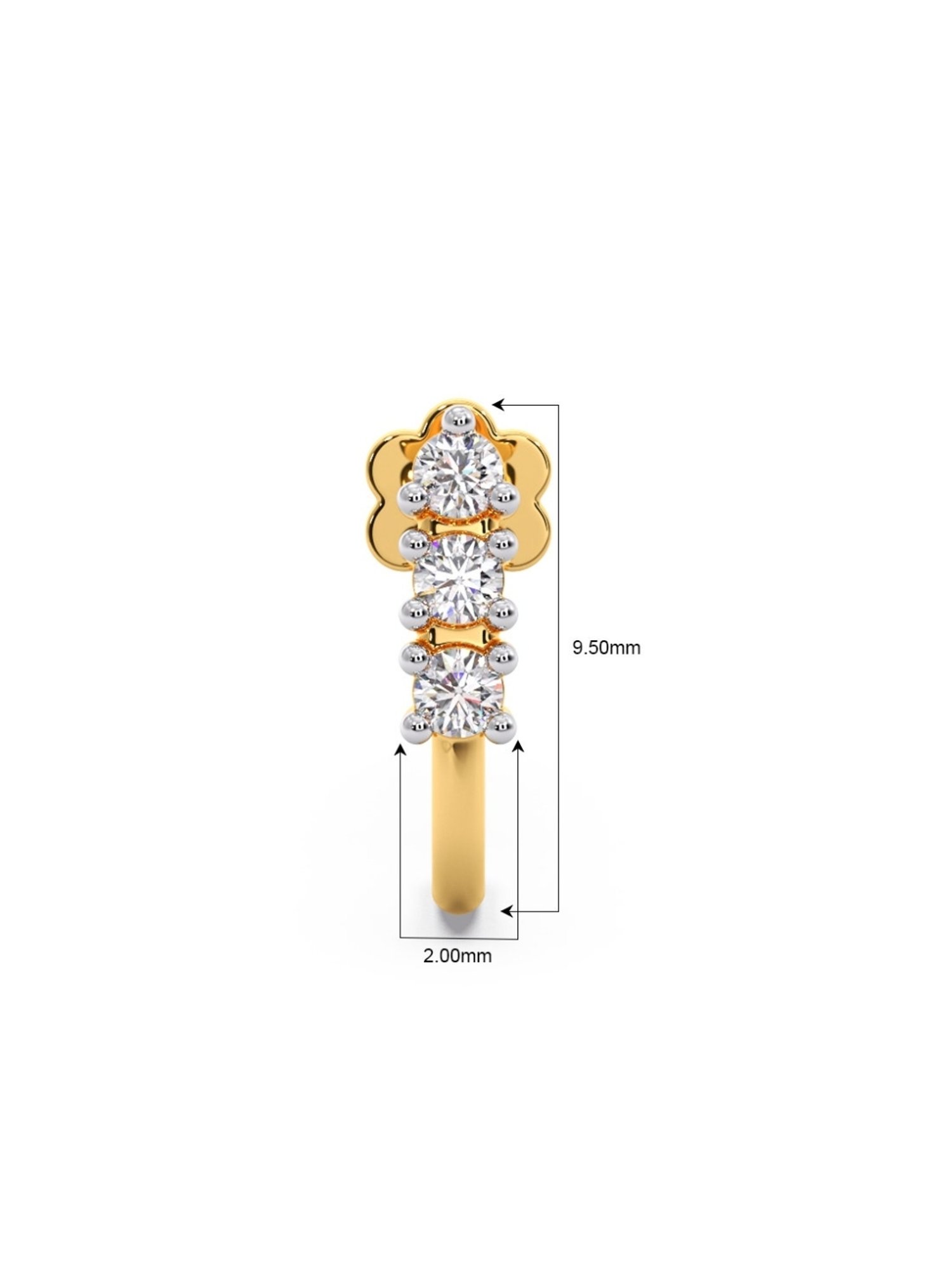 Joyalukkas 18k Gold & Diamond Nosepin
