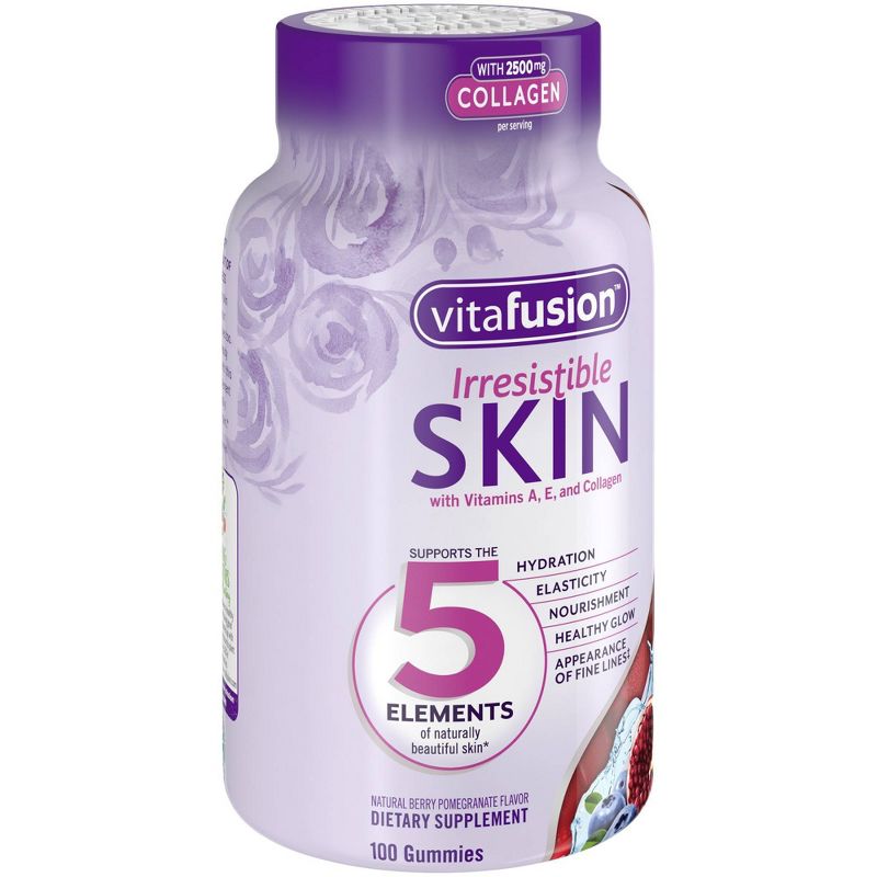 Vitafusion Irresistible Skin Supplement Gummies - 100ct