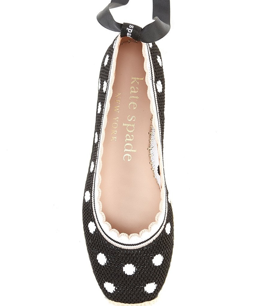 kate spade new york Knottingham Dot Knit Ballet Espadrilles
