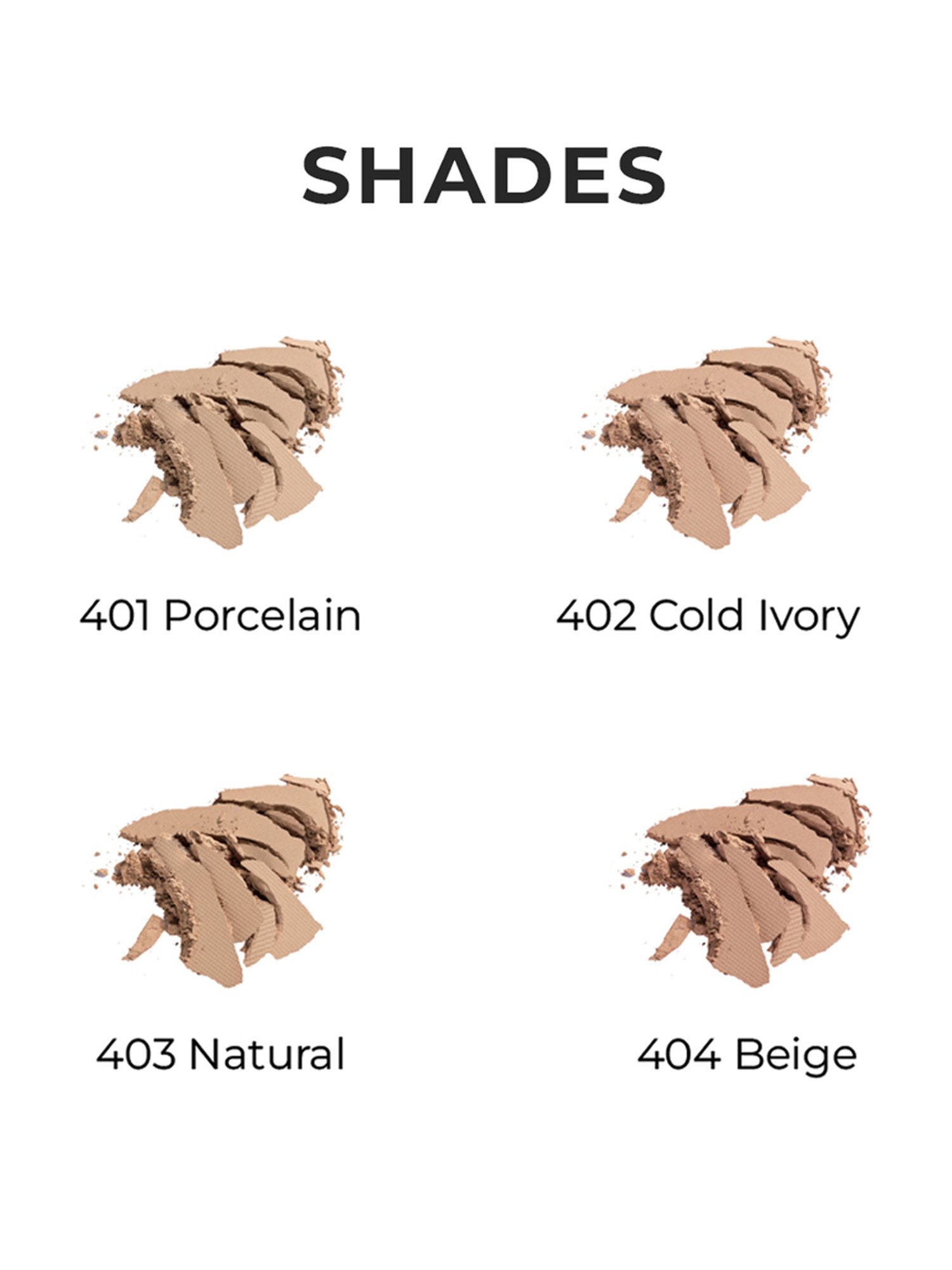 Lamel Stay Matte Compact Powder 401 Porcelain - 12 gm