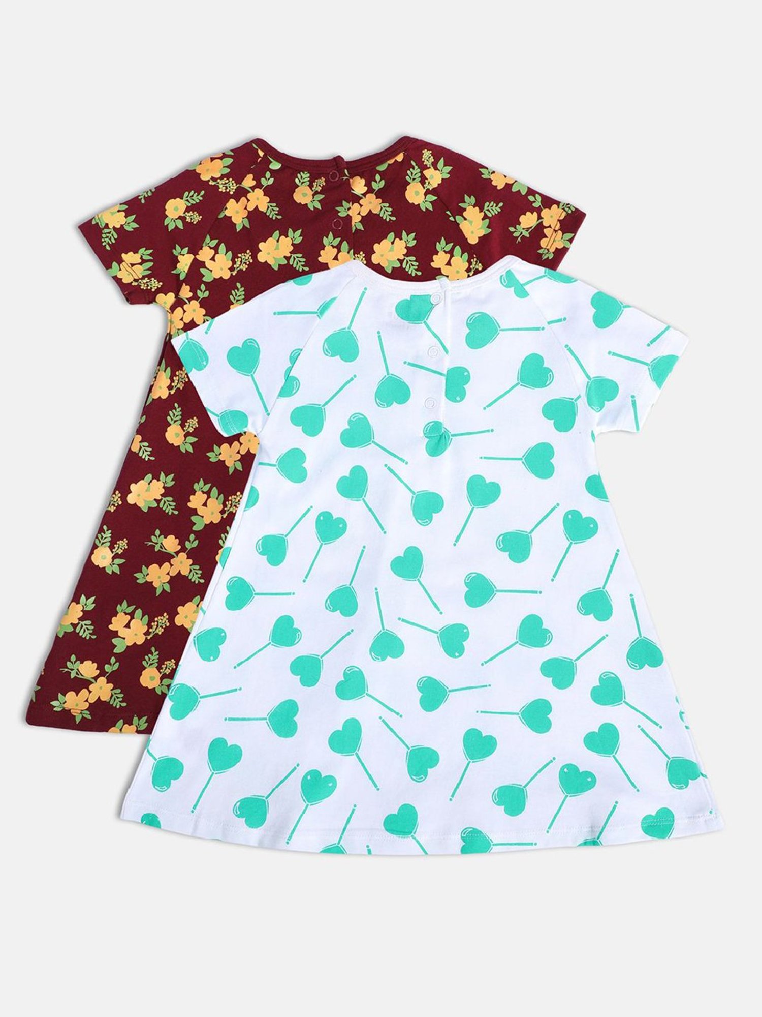 Nauti Nati Kids Blue Embroidered Dress