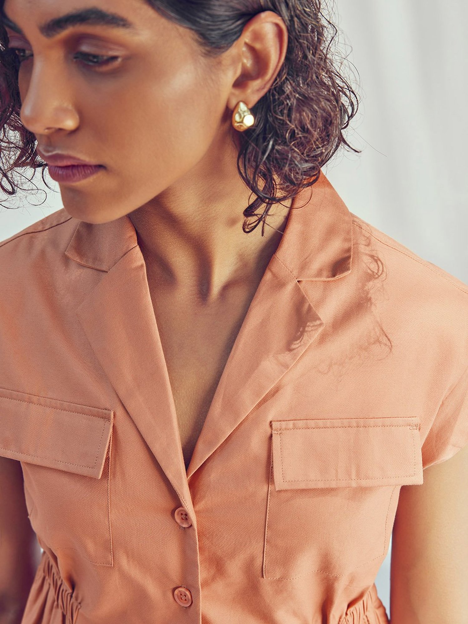 The Label Life Dark Beige Shacket