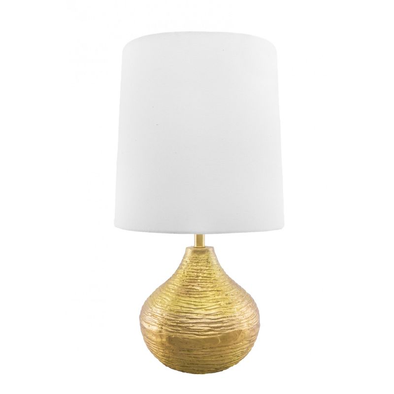 nuLOOM Wilson Aluminum 27" Table Lamp Lighting - Brass 27" H x 13" W x 13" D