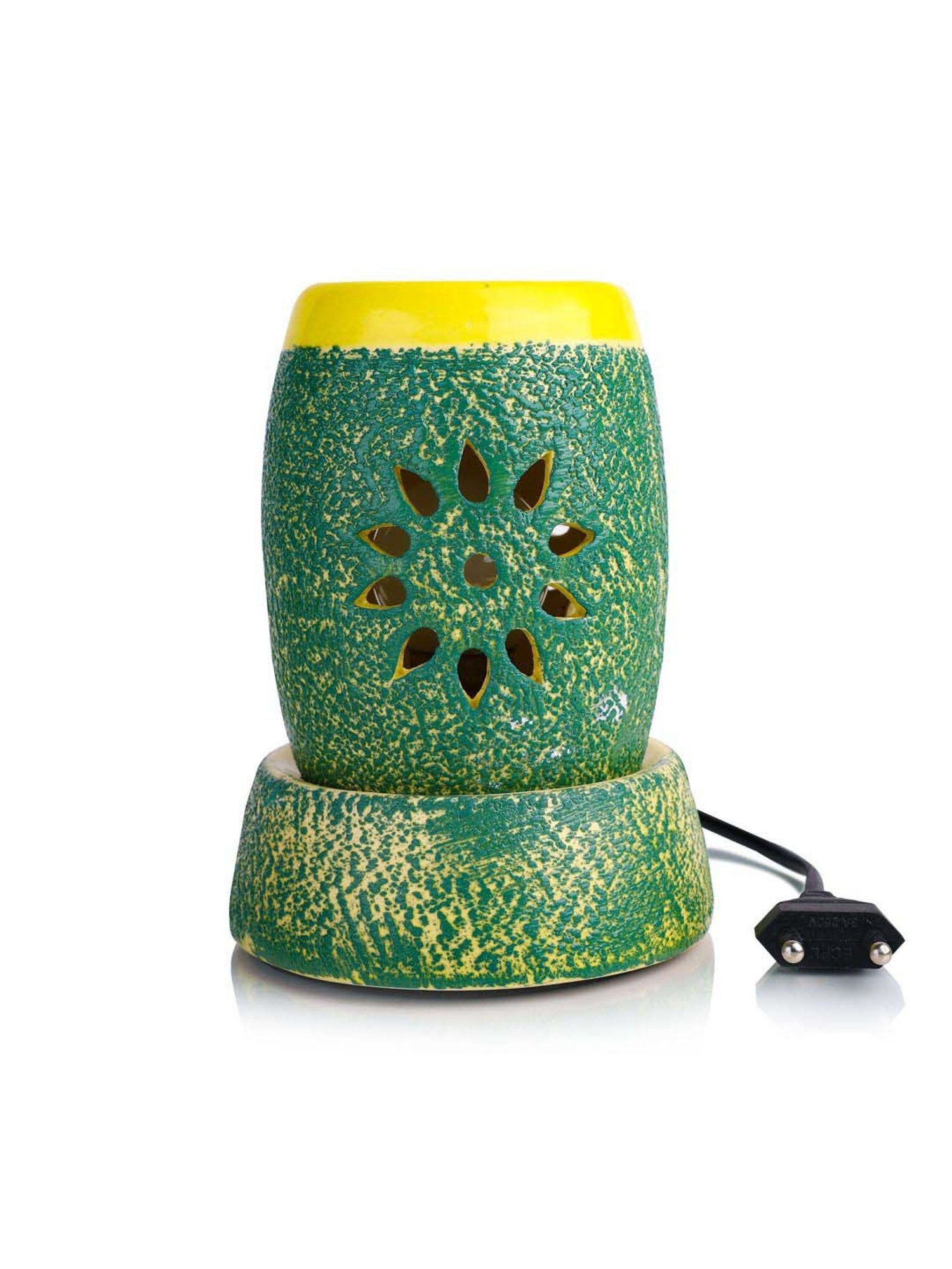 IRIS Green Ceramic Home Fragrances Electric Vaporizer With 40 Watt Electric Bulb