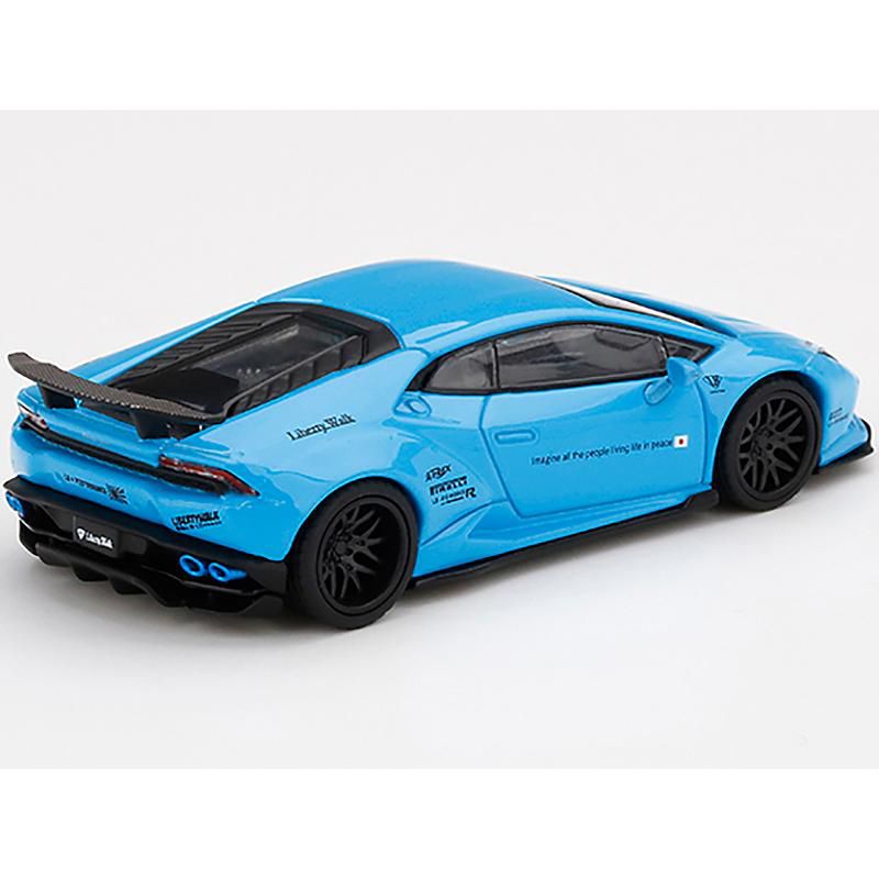 Lamborghini Huracan Ver. 1 LB Works Light Blue Limited Edition to 4200 pieces 1/64 Diecast Model Car by True Scale Miniatures