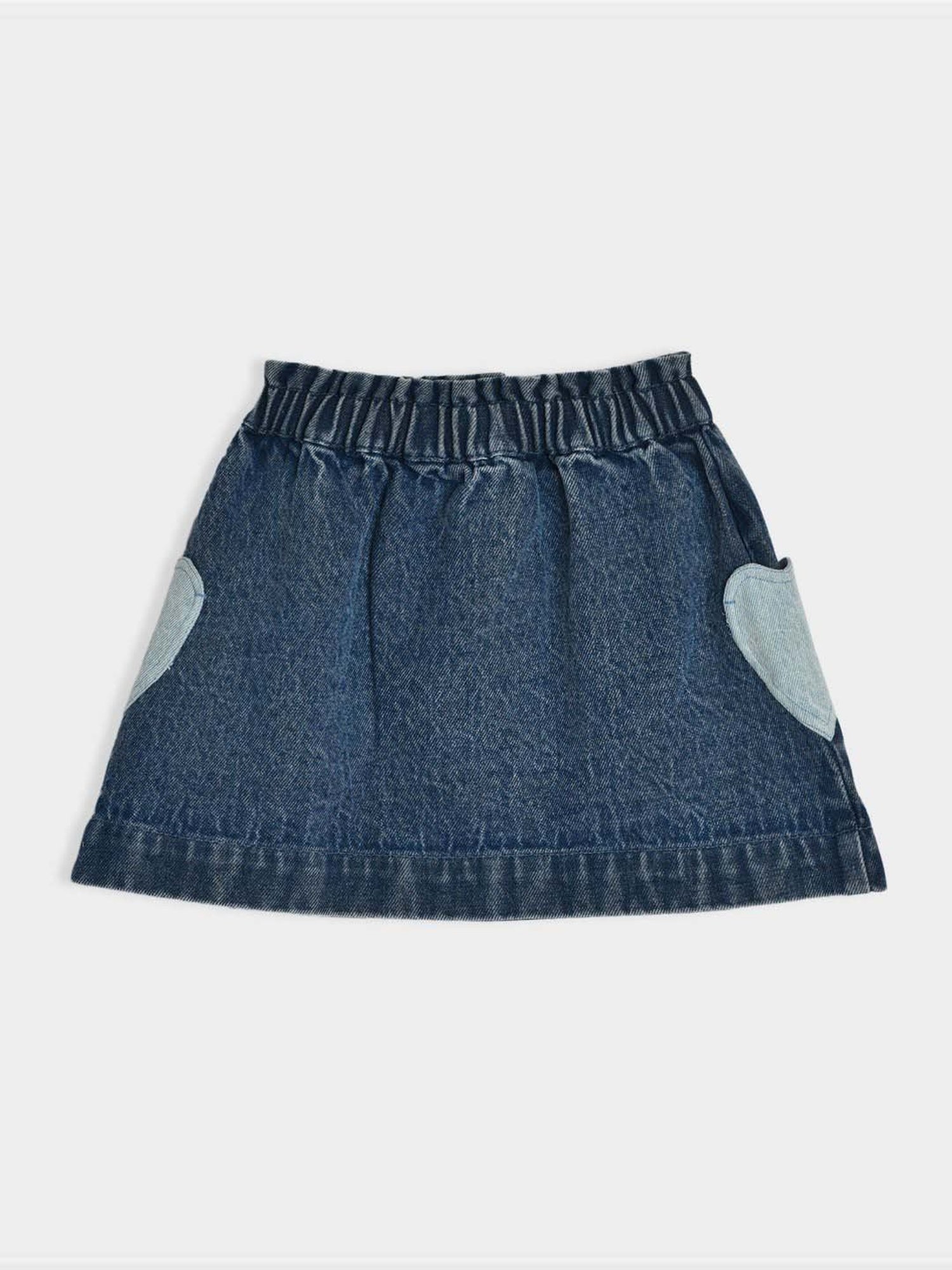 MINIKLUB Kids Blue Cotton Embellished Skirt