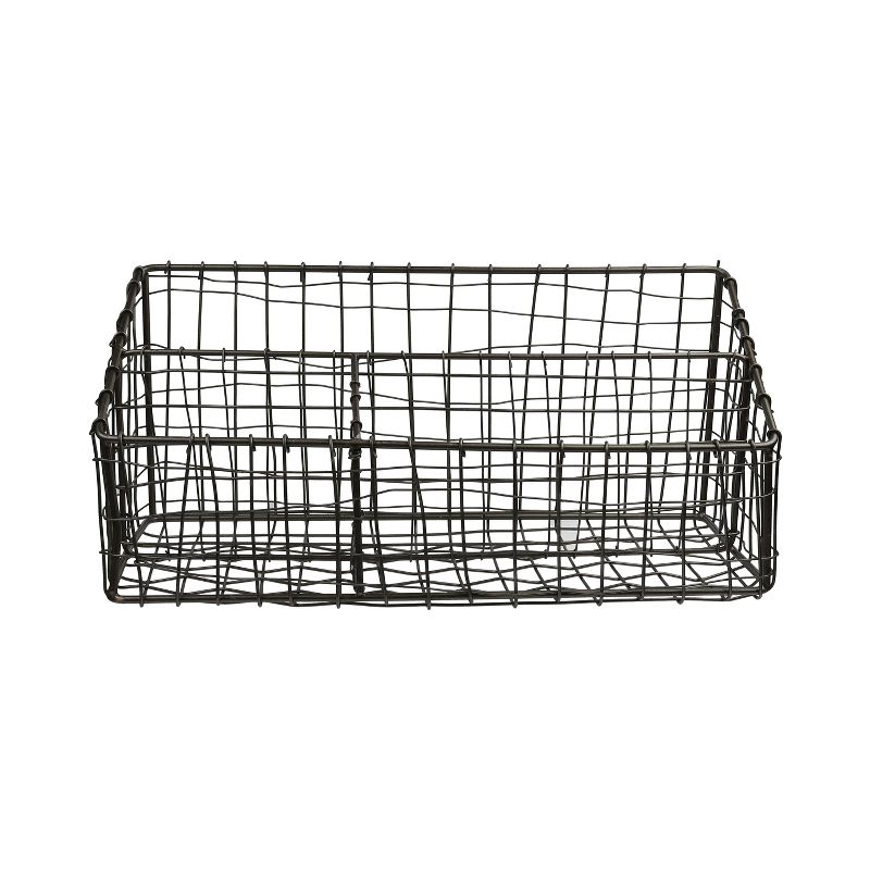 Design Ideas Cabo Desk Organizer &ndash; Metal Office Desktop Organizer &ndash; Natural, 12.5&rdquo; x 5.3&rdquo; x 6&rdquo;