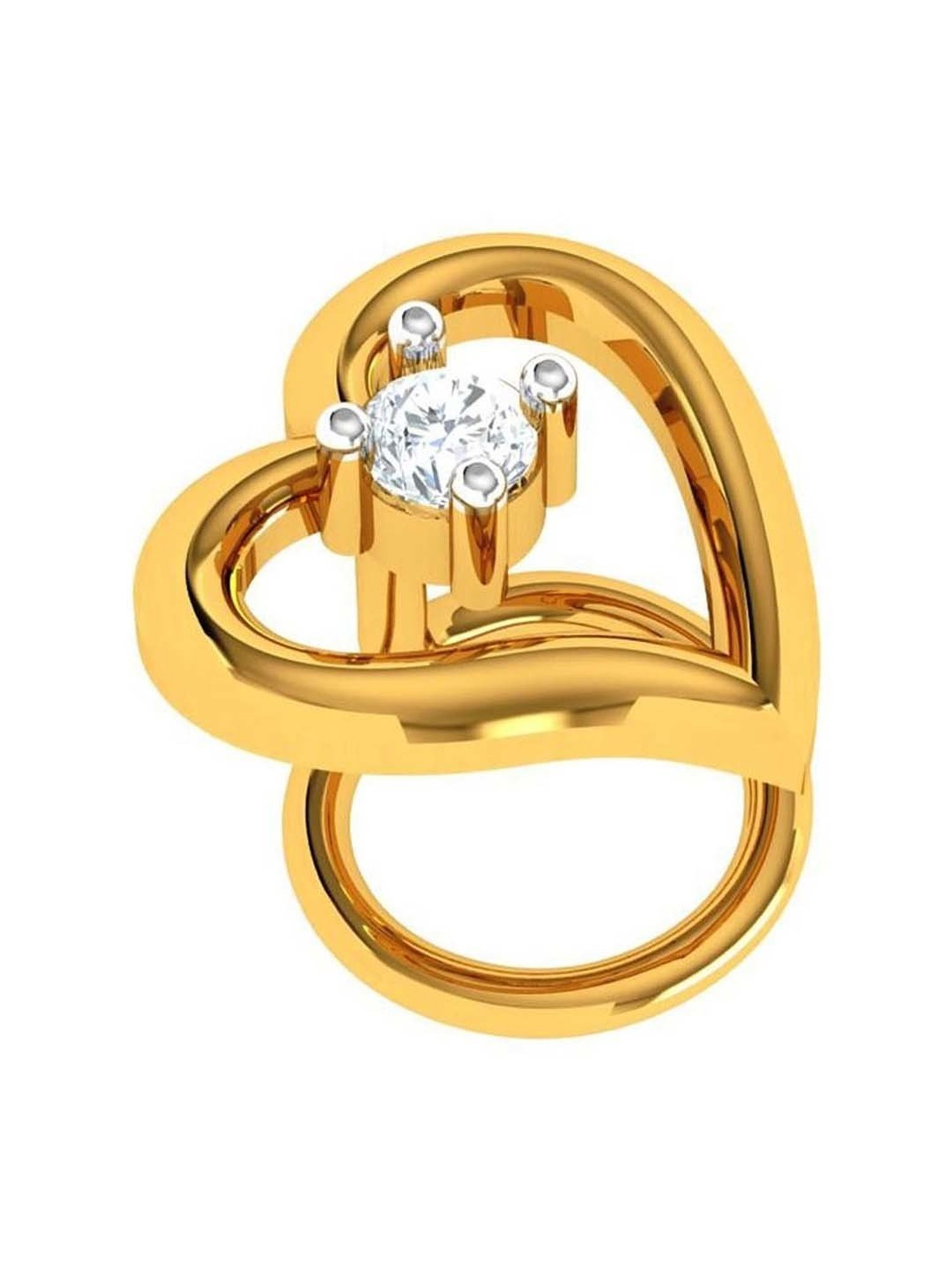 P.C. Chandra Jewellers 22k Gold Yellow Nosepin