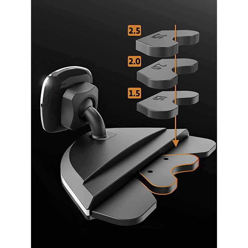 CD Slot Magnetic Smartphone Car Mount Holder compatible with all smartphone up to 6