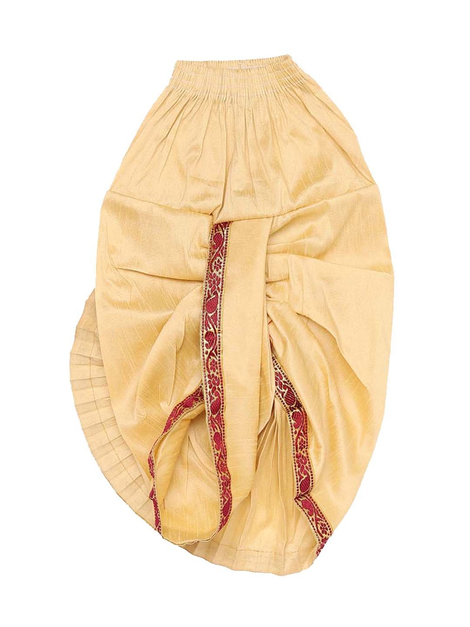 VASTRAMAY Kids Maroon Embroidered Kurta Set