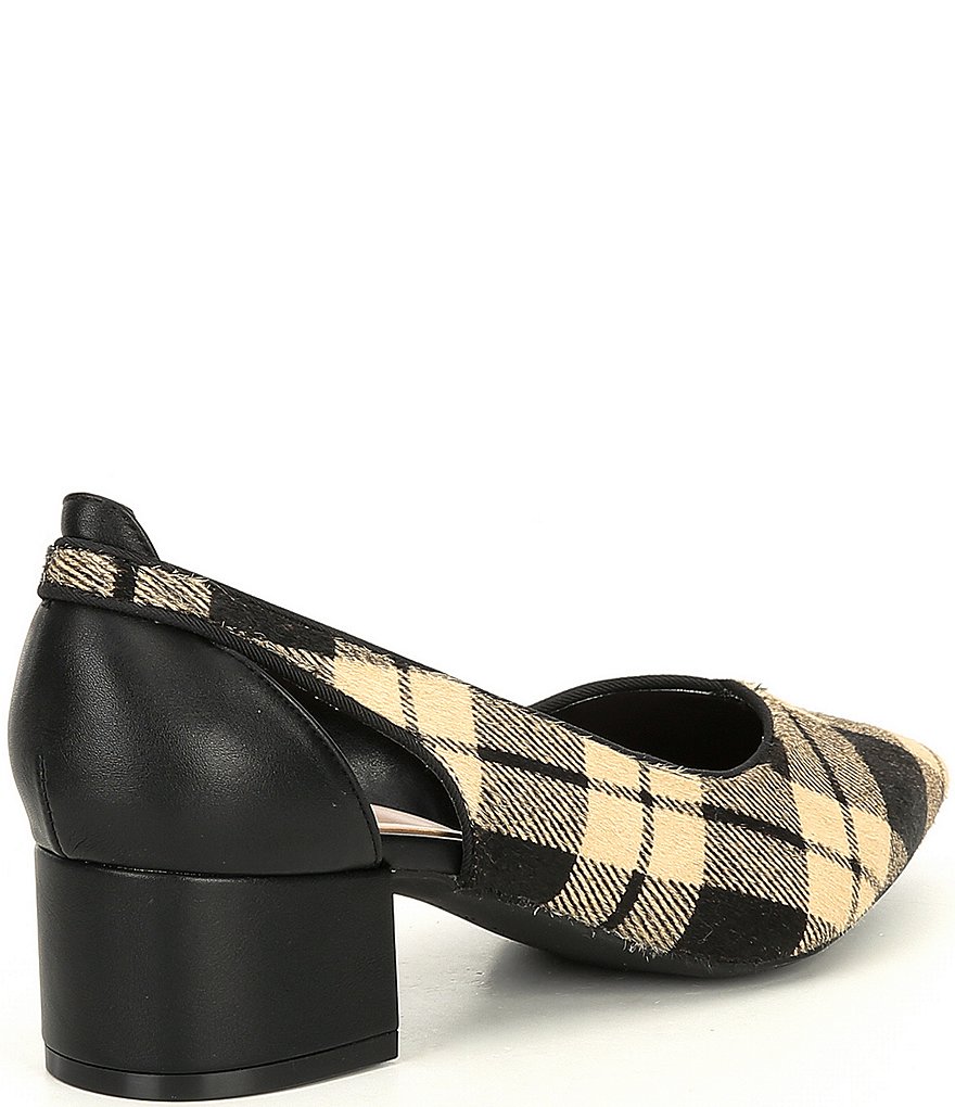Preston & York Tabitha Plaid Haircalf Pumps