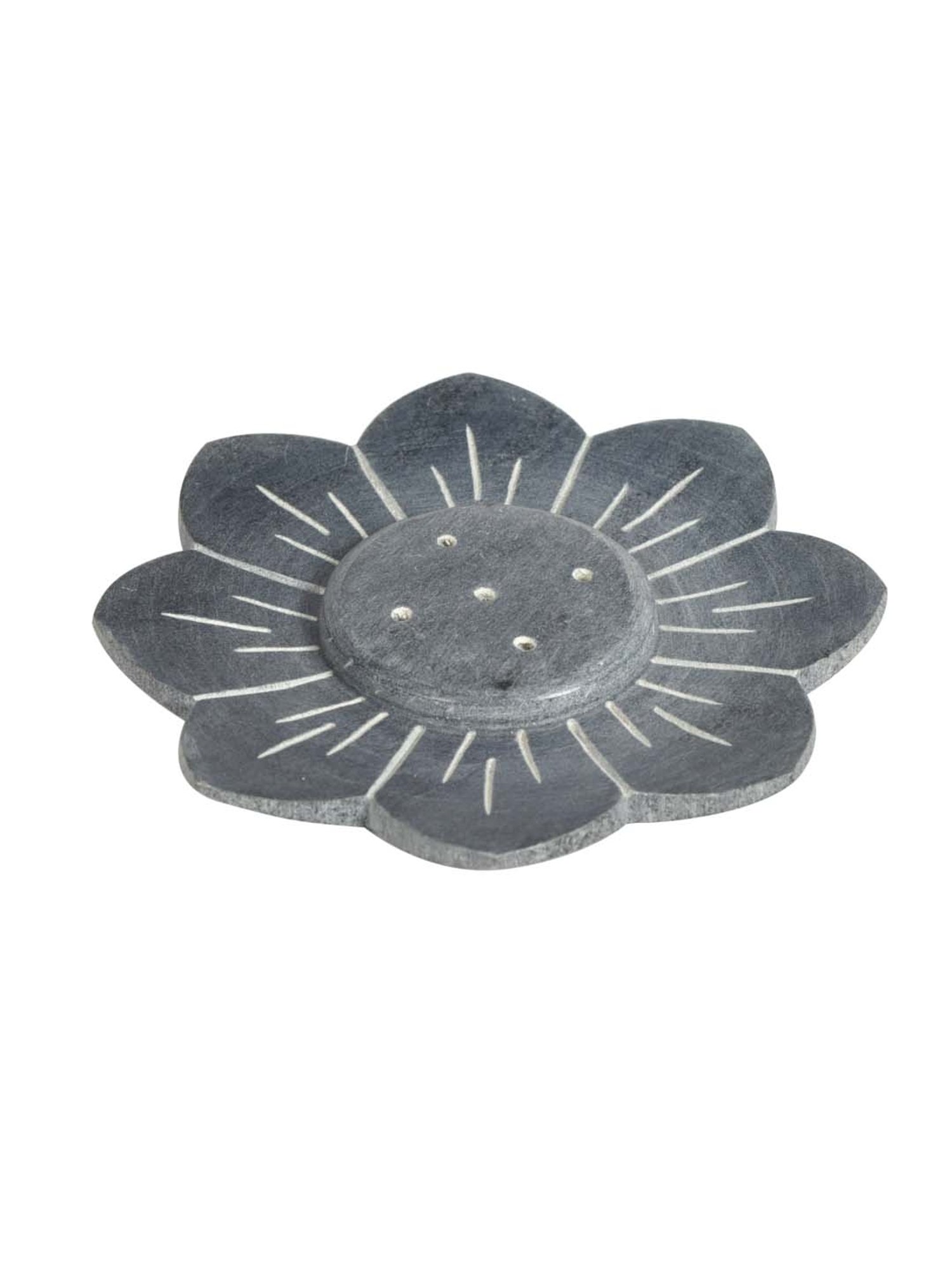 Unravel India Grey Marble Incense Stick Holder - Set of 1
