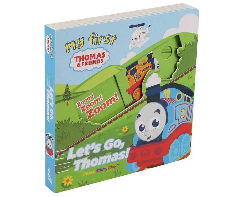 My First Thomas Let's Go, Thomas Storytime Slider - by Maggie Fischer (Board Book)