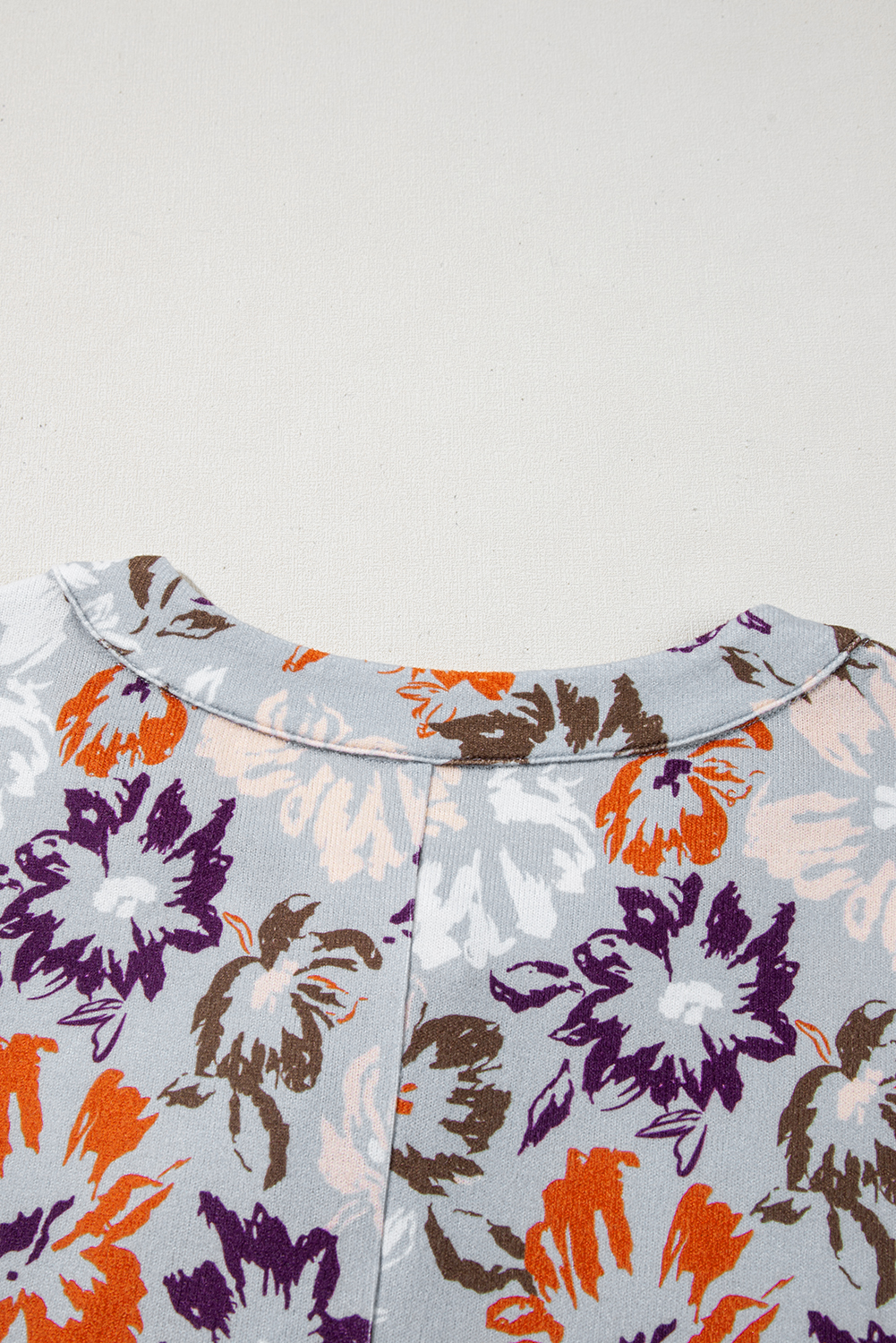 Gray Textured Wide Leg Overall with Pockets