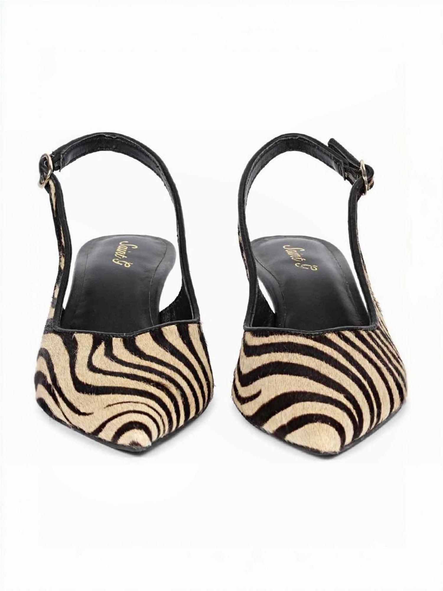 Saint G Women's Sloane Black Sling Back Sandals