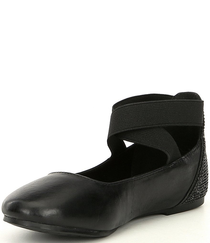 Copper Key Girls' Loviee Jewel Embellished Leather Ballet Flats (Youth)