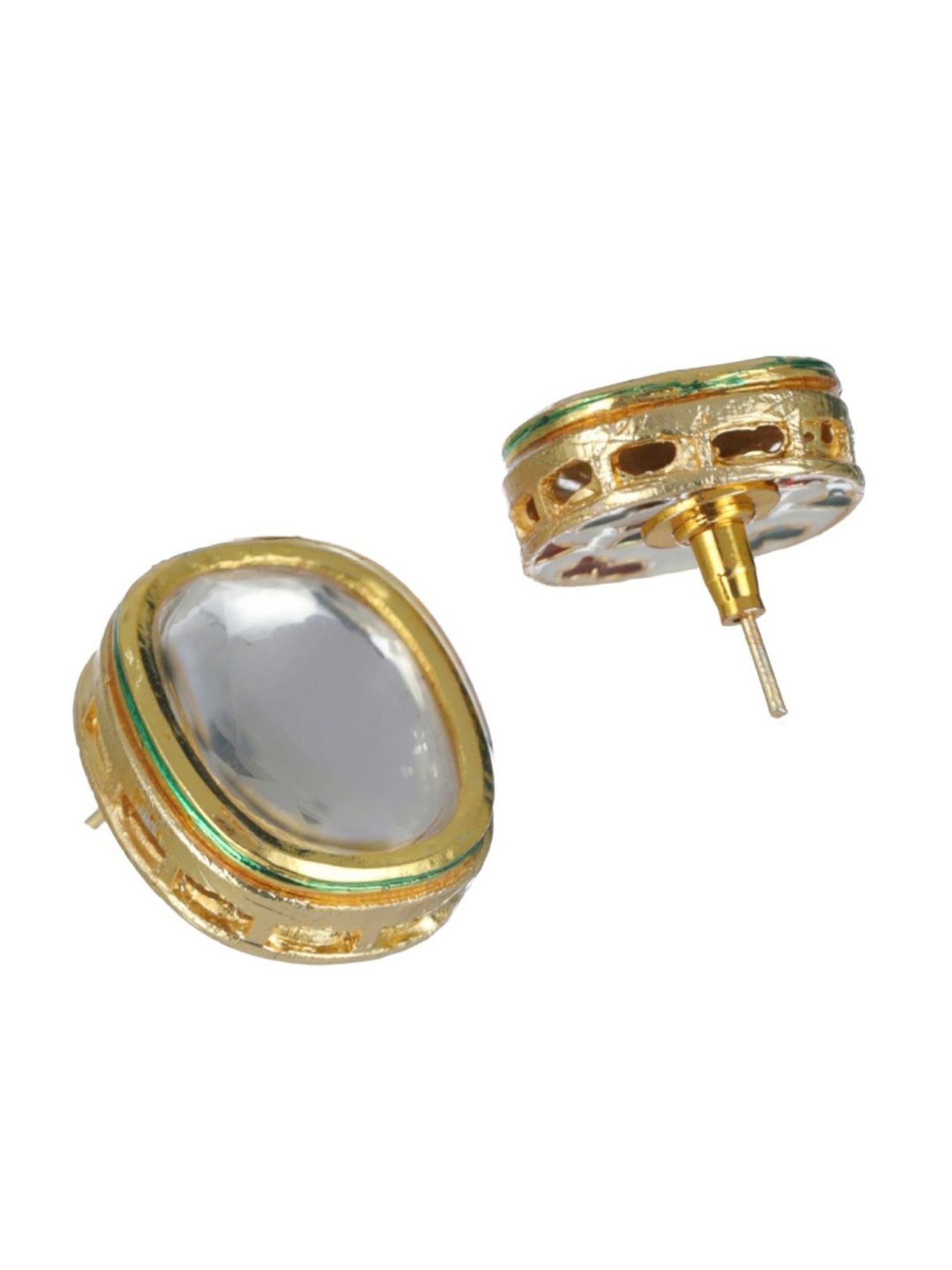 Aatmana Gold-Plated Kundan Studded Bracelet & Earring Set