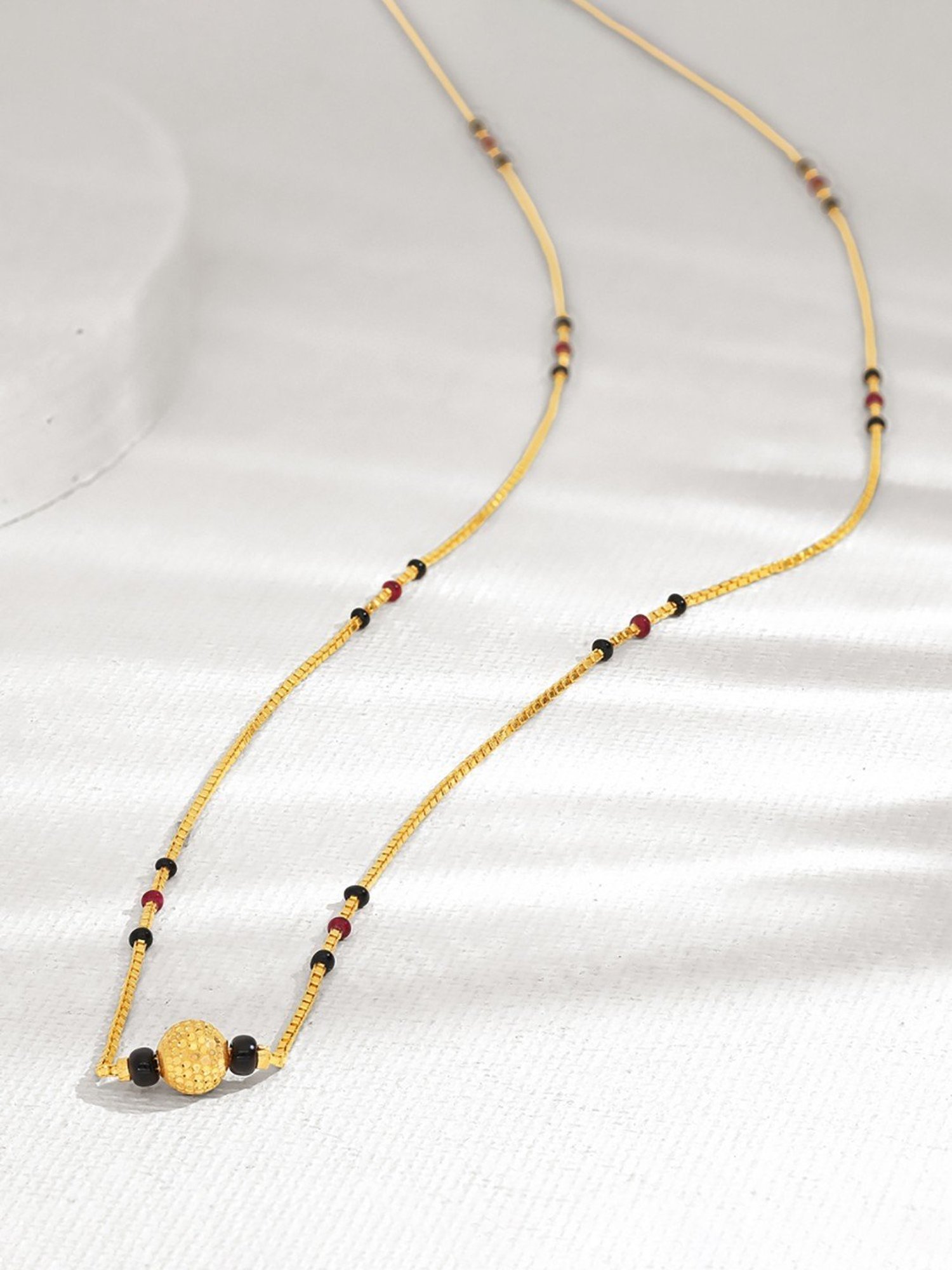 P.N.Gadgil Jewellers Noir Grace 22k Gold Mangalsutra