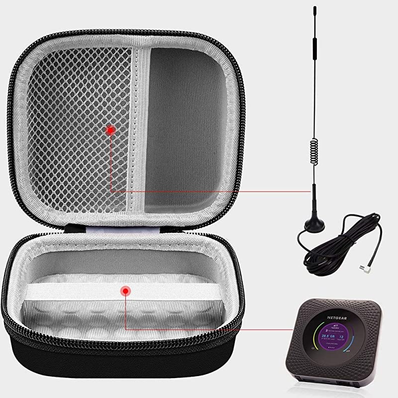 Hard Travel Router Case for NETGEAR Nighthawk M1 Mobile Hotspot 4G LTE Router MR1100 by