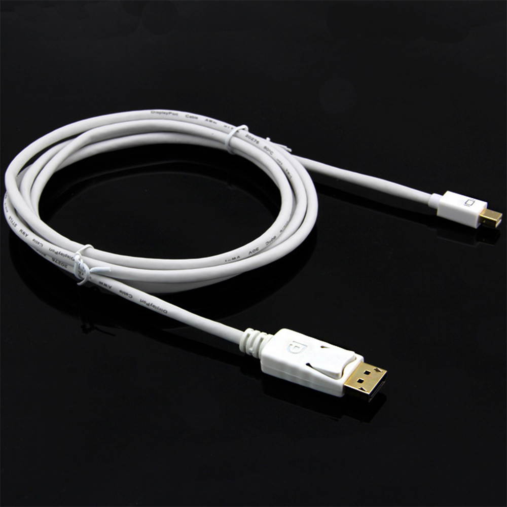 Moread Mini DisplayPort to DisplayPort Cable, 6 Feet, Gold-Plated Thunderbolt to DisplayPort (Mini DP to DP) Display Cable 4K Resolution Ready