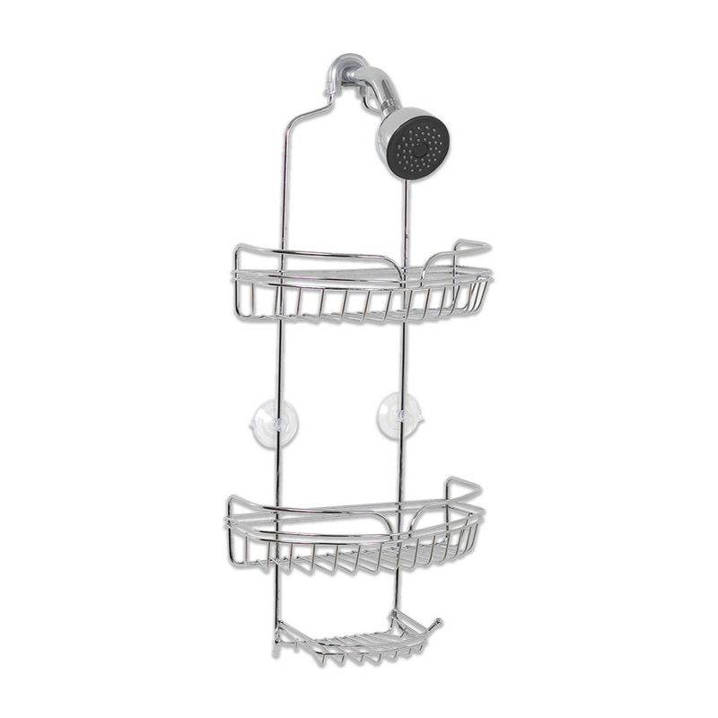 Zenna Home Over the Shower Head Rust-Resistant Caddy - Chrome