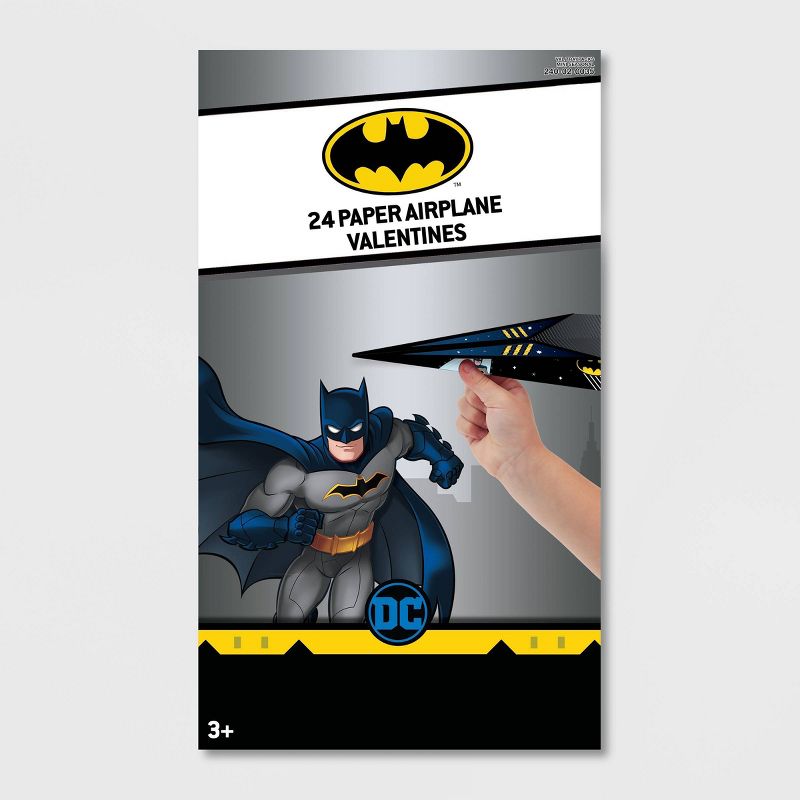 Batman 24ct Paper Airplanes Valentines