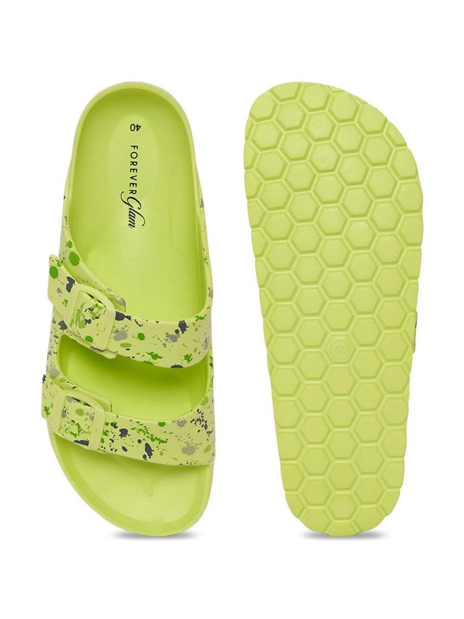 Forever Glam by Pantaloons Women's Lime Casual Sandals