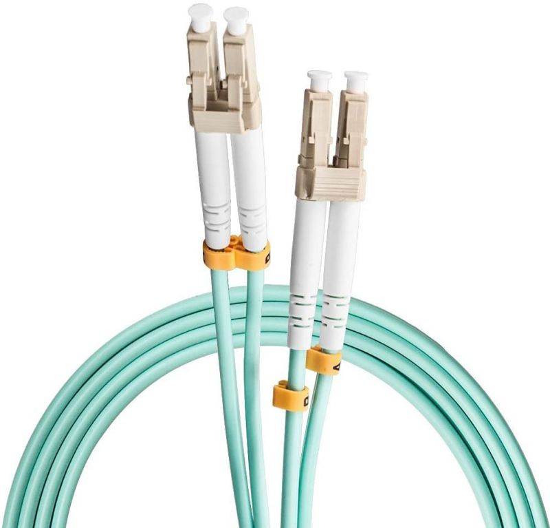 Fiber Optic Cable LC-LC 9/125 Duplex Single-Mode Fiber Cable Yellow 5 meters
